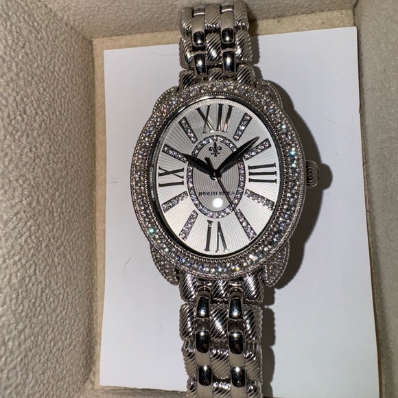Vintage Judith Ripka Stainless steel CZ Watch - Picture 3 of 16